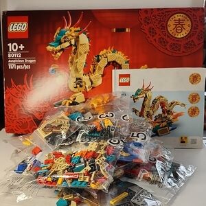 LEGO 80112. Auspicious Dragon Building Set - Multicolor Opened